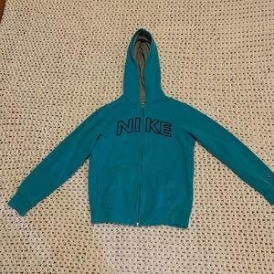 Nike light blue girls hoodie. Size large